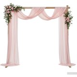  Vjenčani luk Svijetlosmeđa 225 x 95 x 226 cm Masivna borovina Slike