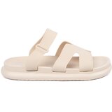 SEASTAR Light beige women's flip-flops on a flat sole | Shoptok.si