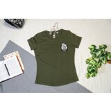 POWERED by coffee - Strukirana majica Maslinasta 2XL | ePonuda.com