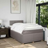  Krevet s oprugama i madracem smeđesivi 120 x 200 cm od tkanine | shoptok.hr