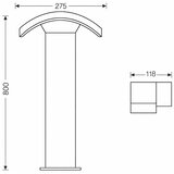  Brilagi - Spoljašnja LED lampa ARCELO LED/9W/230V 80 cm IP54 | Eponuda.com
