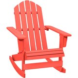  Vrtna stolica za ljuljanje Adirondack masivna jelovina crvena | shoptok.hr