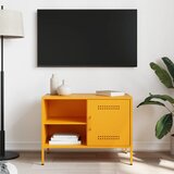 TV ormarić žute boje senfa 68 x 39 x 50,5 cm čelični | shoptok.hr