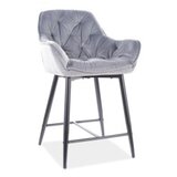 Barska stolica CHERRY H-2 - Baršun - siva | shoptok.hr