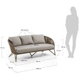 Kave Home Svetlo rjav vrtni kavč Branzie – | Shoptok.si