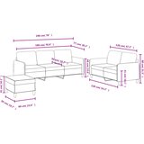  3-dijelni set sofa ružičasti baršunasti | shoptok.hr