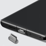 Cadorabo zaščitni pokrovček, združljiv z usb c v sivi barvi za zaščito pred prahom za polnjenje vrat proti prahu, (20621971) Cene