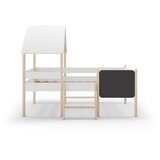 Marckeric Bijeli dječji krevet od masivnog bora u obliku kućice/podignuti 90x190 cm Mint – | shoptok.hr