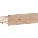 vidaXL Krevet s regalom za knjige bez madraca 135x190 cm od borovine | shoptok.hr