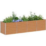  Povišena vrtna gredica Svijetlosmeđa 320 x 80 x 77 cm | shoptok.hr