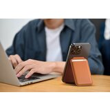 Satechi magsafe ohiÅ¡je za kartice za iphone s funkcijo usnjenega drå¾ala, oranå¾na, (21085249) Cene
