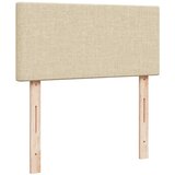  Krevet s oprugama i madracem krem 90 x 200 cm od tkanine | shoptok.hr