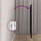  Stensko posteljno vzglavje črno 106x3x91,5 cm trdna borovina, (20738711) | Shoptok.si