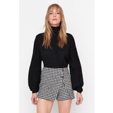 Trendyol Black Crowbar Pattern Shorts Cene