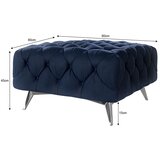 Ropez Temno moder žameten tabure Chelsea – | Shoptok.si