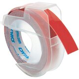 Dymo reliefni trak za graviranje , 9 mm, bela na rdeči | Shoptok.si
