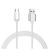 usb data kabel (1.5m, micro usb na usb-a, pleteni/najlon, bijeli)