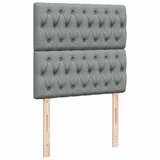  Krevet s oprugama i madracem svjetlosivi 100x200 cm od tkanine | shoptok.hr