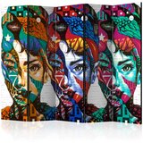  Paravan u 5 dijelova - Colorful Faces II [Room Dividers] 225x172 Cijene