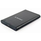 Gembird EE2-U3S-6 usb 3.1 externo kućište za 2.5 sata hard diskove, type-c, bruseni aluminium,crno a | ePonuda.com