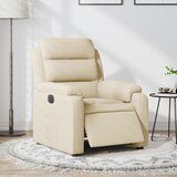 Maison Chic Električni naslanjač - Relax naslanjač krem tkanina, (22062184) | Shoptok.si
