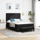  s opruga kutije s uzglavljem Crna 140 x 190 cm tkanina | shoptok.hr