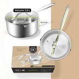 BE Living Lončić s drškom i poklopcem Stainless Steel 20 cm nehrđajući čelik | shoptok.hr