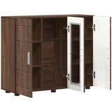 vidaXL Strani šal Rjavi hrast 55.5 x 29 x 100 cm Konstruiran les | Shoptok.si