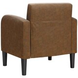 SOFA fotelja s naslonima za ruke smeđa 54 cm umjetna koža | shoptok.hr