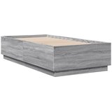  Okvir za krevet s LED svjetlima siva Sonoma 90 x 190 cm drveni | Eponuda.com