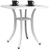  Vrtni stol bijeli 53 x 53 x 53 cm od lijevanog aluminija | shoptok.hr