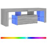  TV ormarić s LED svjetlima boja hrasta sonome 120 x 35 x 40 cm Siva | shoptok.hr