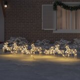  LED Riječni jeleni s 40 LED svjetlima 7 pcs Zlatno PET | shoptok.hr