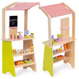 ECO TOYS Drvena dečija pijaca sa vagom, POS terminalom i dodacima, 20 delova – EcoToys | Eponuda.com