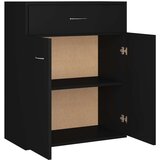  Komoda crna 60 x 30 x 75 cm od konstruiranog drva | shoptok.hr