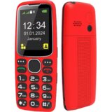 Mean IT Telefon mobilni, 2.4” zaslon, SOS tipka, crveni – Senior 10 Plus, Crveni Cijene