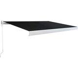  Povlačivi tende Crna 400 × 300 cm Aluminij | shoptok.hr