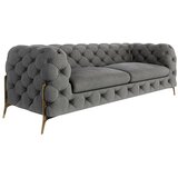 Ropez Siva baršunasti sofa 225 cm Chelsea Bis – | shoptok.hr
