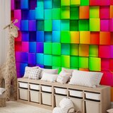  Foto tapeta - Colourful Cubes 300x210 Vodootporna | shoptok.hr