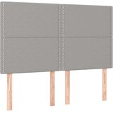  Box spring postelja z vzmetnico LED sv. siva 140x200 cm blago, (20726857) | Shoptok.si
