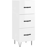  Komoda sjajna bijela 34 5 x 34 x 90 cm od konstruiranog drva | shoptok.hr