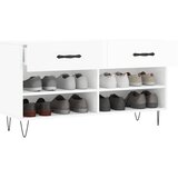  Klupa za cipele sjajna bijela 102x35x55 cm konstruirano drvo | shoptok.hr