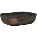  The Living Store Nadpultni umivalnik črn pravokoten 48x37,5x13,5 cm keramika - Nadpultni Umivalnik, (21502147) | Shoptok.si