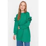 Trendyol Green Sleeve Detailed Knitted Tunic Cene