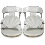 Donsje® otroški sandali ushy scallop off white metallic leather | Shoptok.si