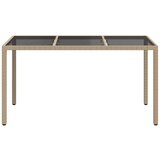  Stol za vrt Bež 150 x 90 x 75 cm poliratan | shoptok.hr
