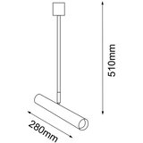  Amplex 8879 - Luster na šipci AKADI 1xGU10-MR11/15W/230V | Eponuda.com