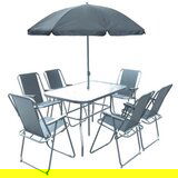 Master Vrtni set sto+ 6 stolica sa suncobranom 17916-1 sivi | Eponuda.ba
