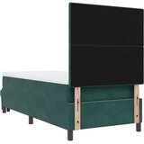  Postelja z vzmetnico z vzmetnico Temno zelena 80 x 200 cm Žamet, (5000127432) Slike