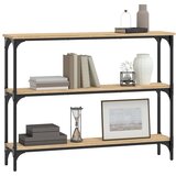  Konzolni stol boja hrasta 100 x 22,5 x 75 cm konstruirano drvo | shoptok.hr